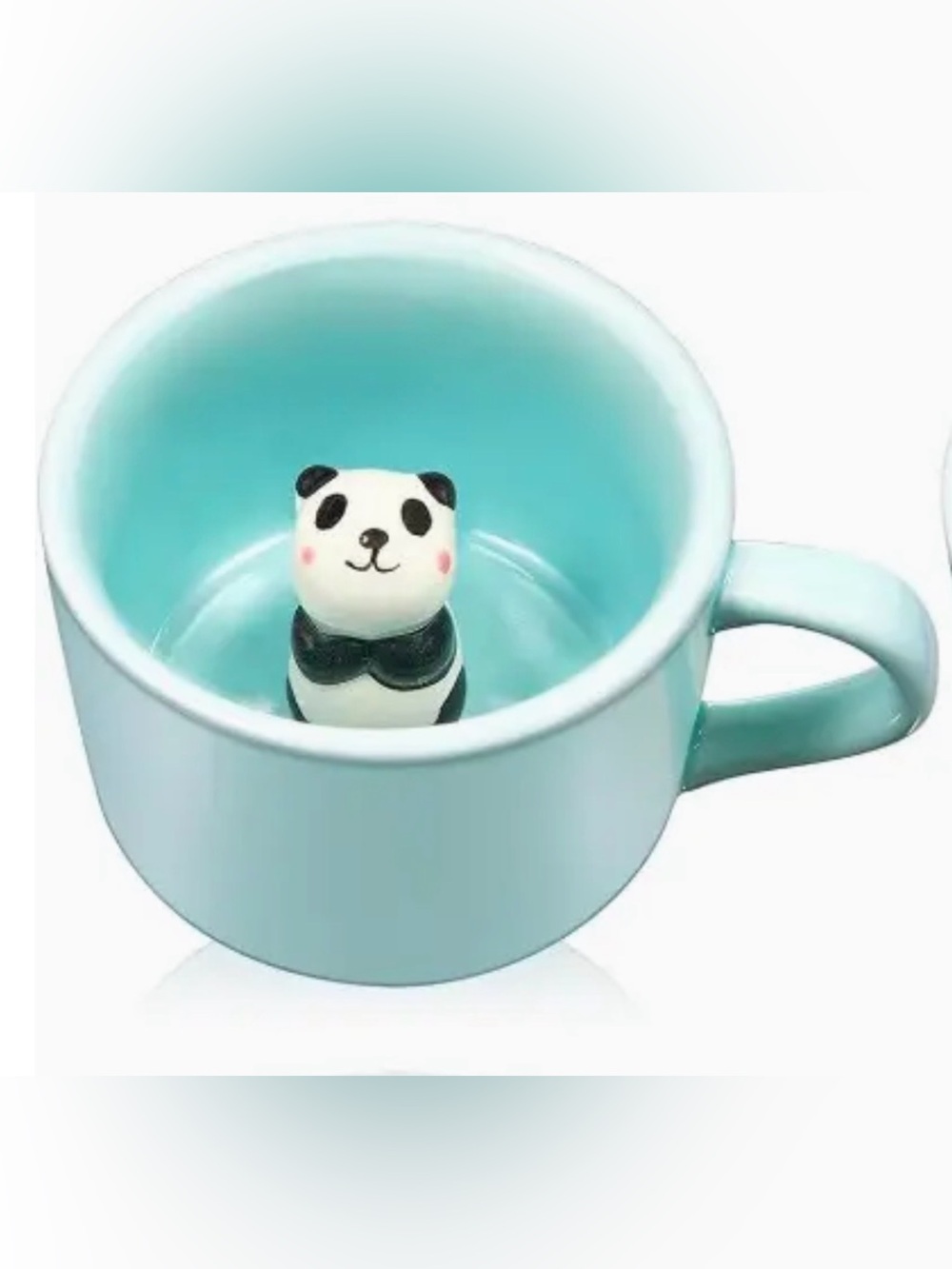 NWOT Hidden 3D Panda Bear Animal Ceramic Mug Adorable
